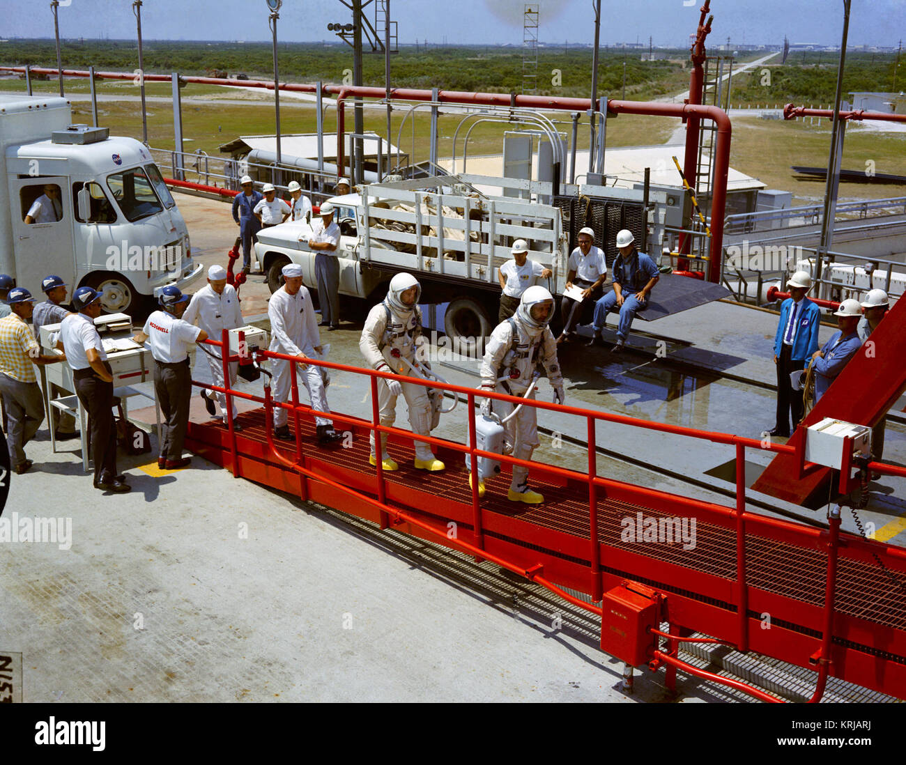 Gemini 4 rampa di allenamento a piedi Foto Stock