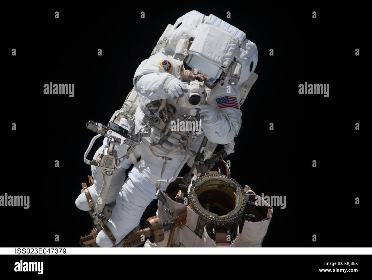 STS132 Reisman EVA1 22 Foto Stock