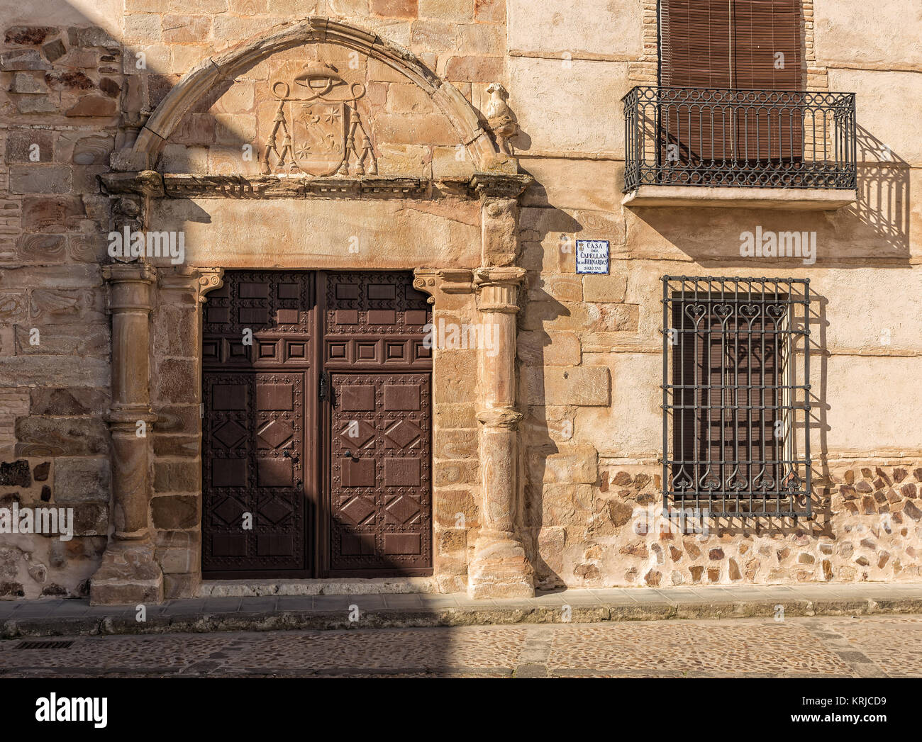 Antica porta nella città vecchia di Almagro. XVI secolo. Spagna. Foto Stock