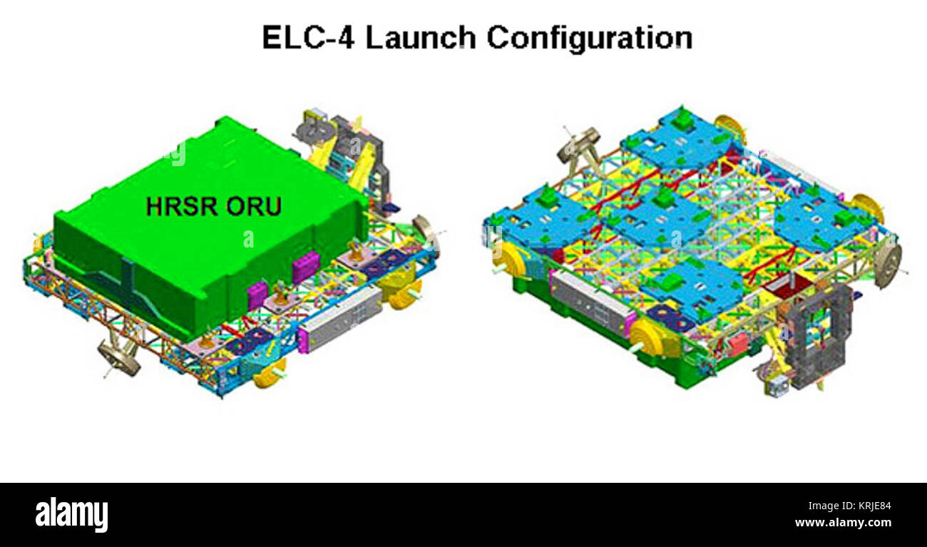 Il sistema ELC-4 STS-133 Lancio Config Foto Stock