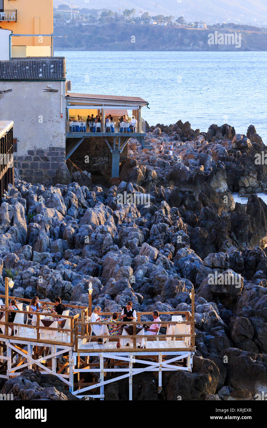 Cefalù, Sicilia Foto Stock