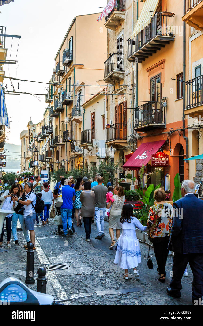 Cefalù, Sicilia Foto Stock