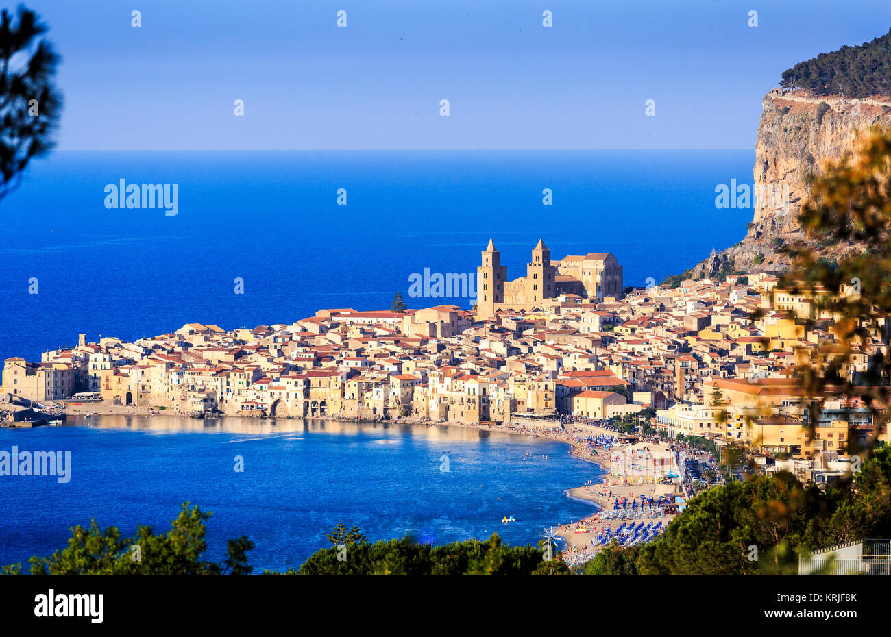 Cefalù, Sicilia Foto Stock