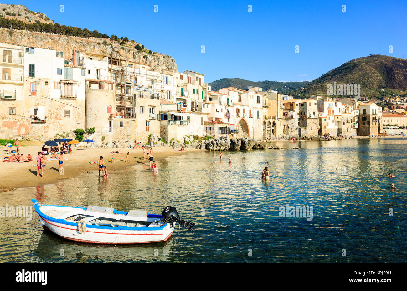 Cefalù, Sicilia Foto Stock