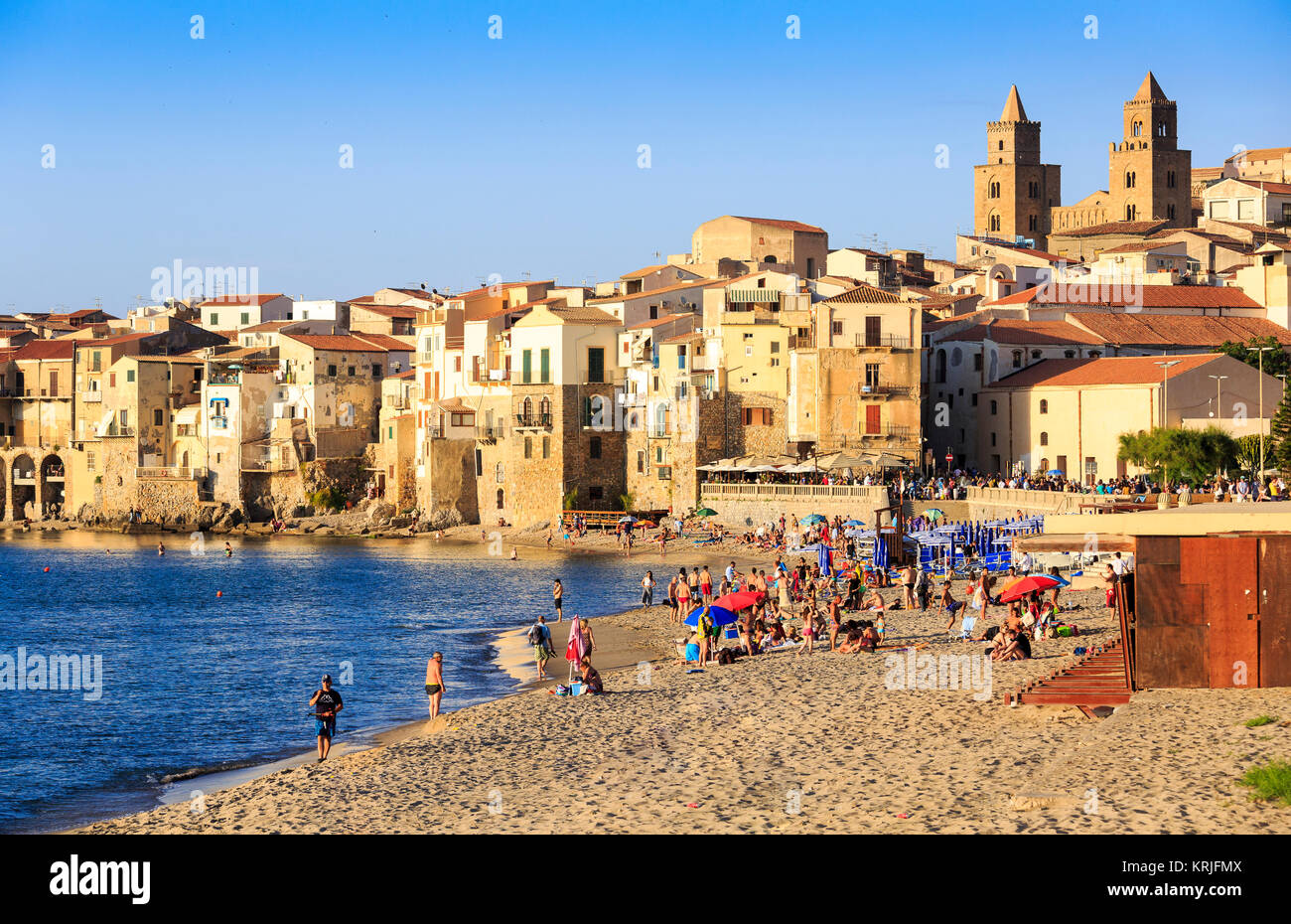 Cefalù, Sicilia Foto Stock