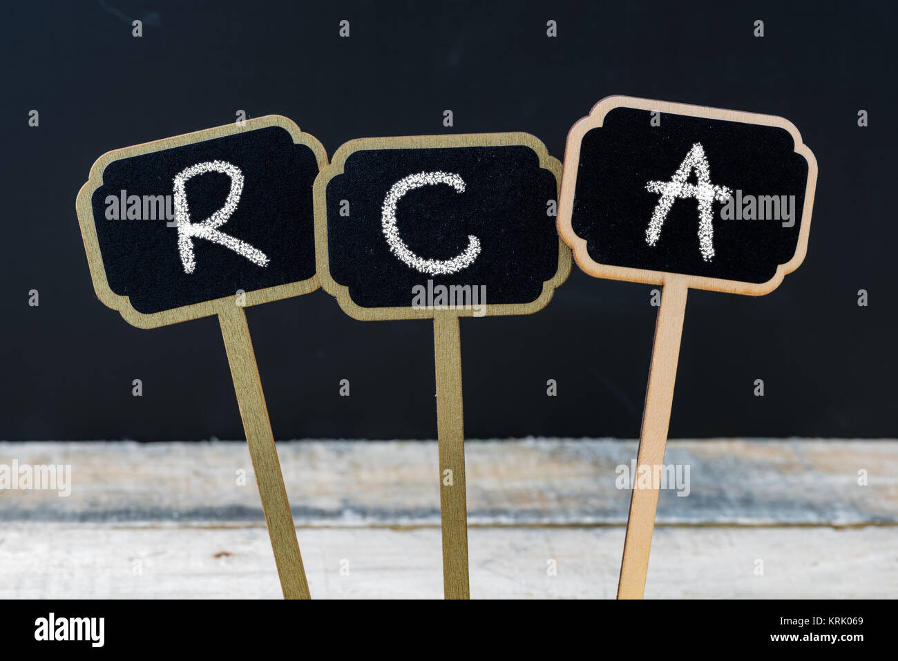 Acronimo di Business RCA come Root Cause Analysis Foto Stock