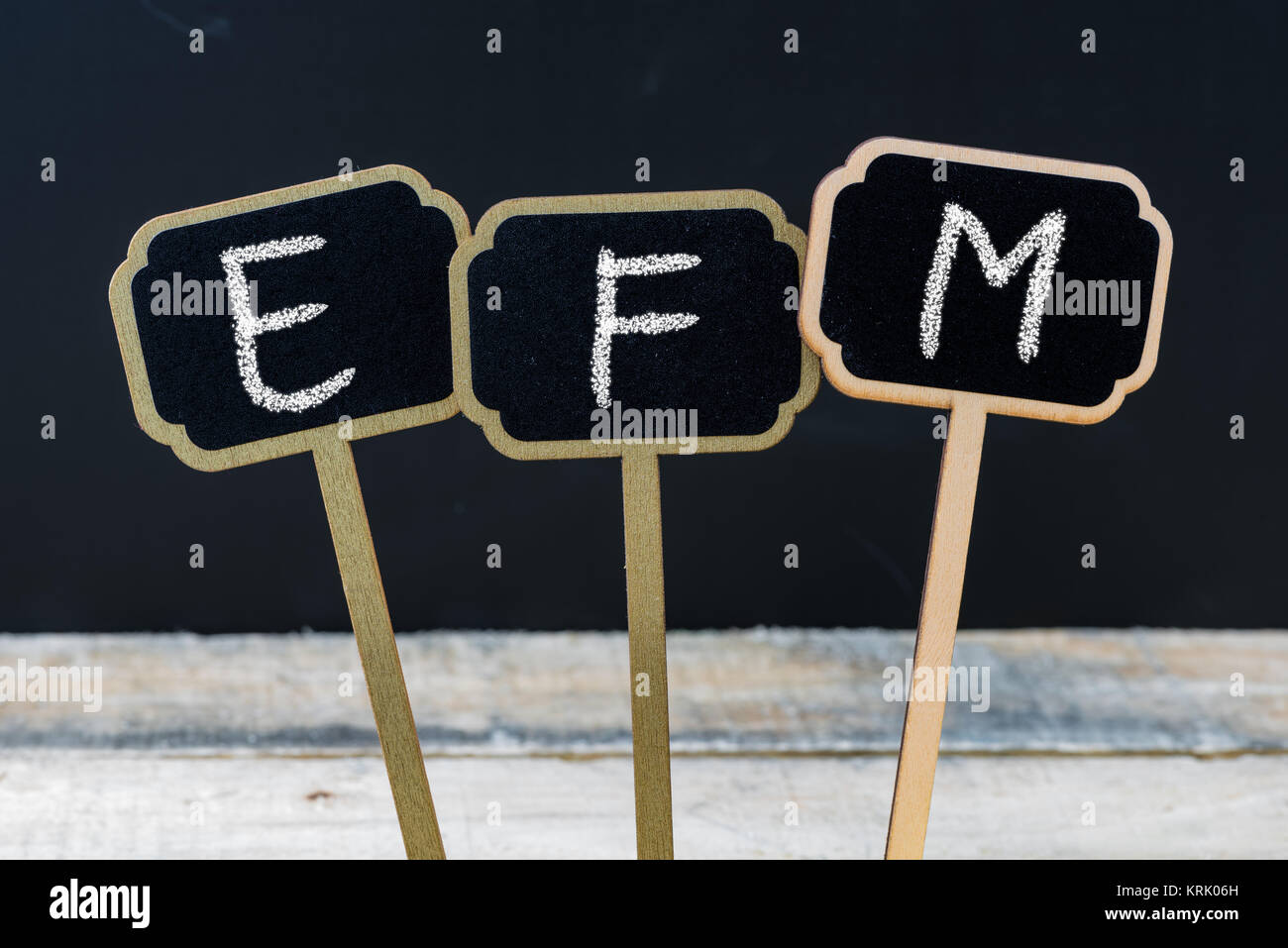 Business acronimo EMF come Enterprise Feedback Management Foto Stock