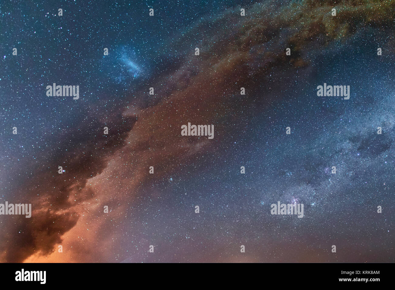 Le stelle nel cielo notturno Foto Stock