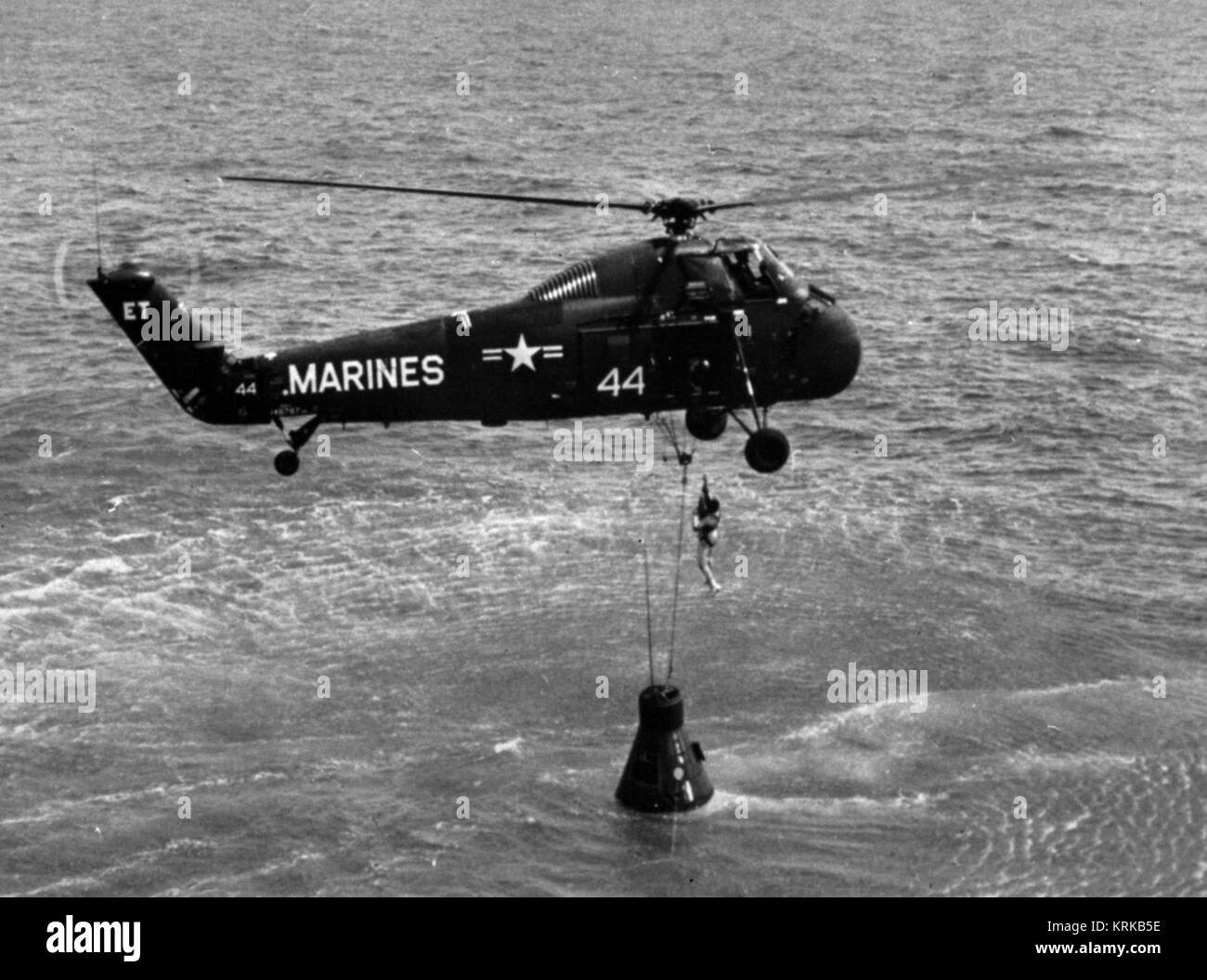 HUS-1 il recupero di mercurio Shepard CVS-39 NAN6-61 Foto Stock