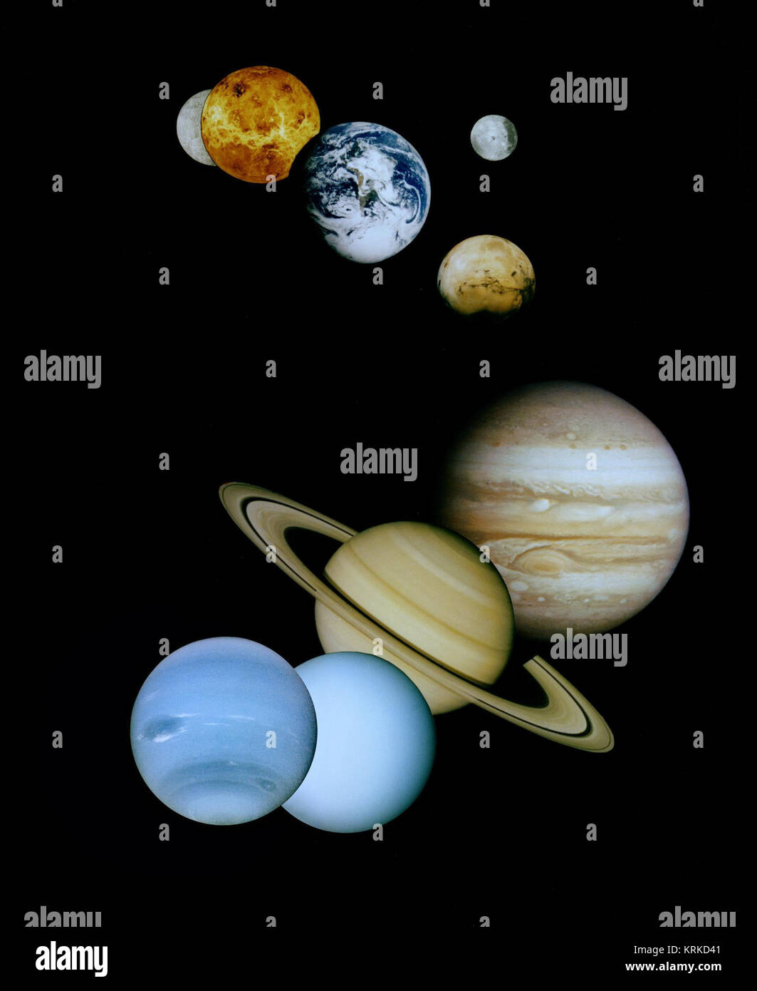 Il Sistema Solare Montage - GPN-2000-000454 Foto Stock