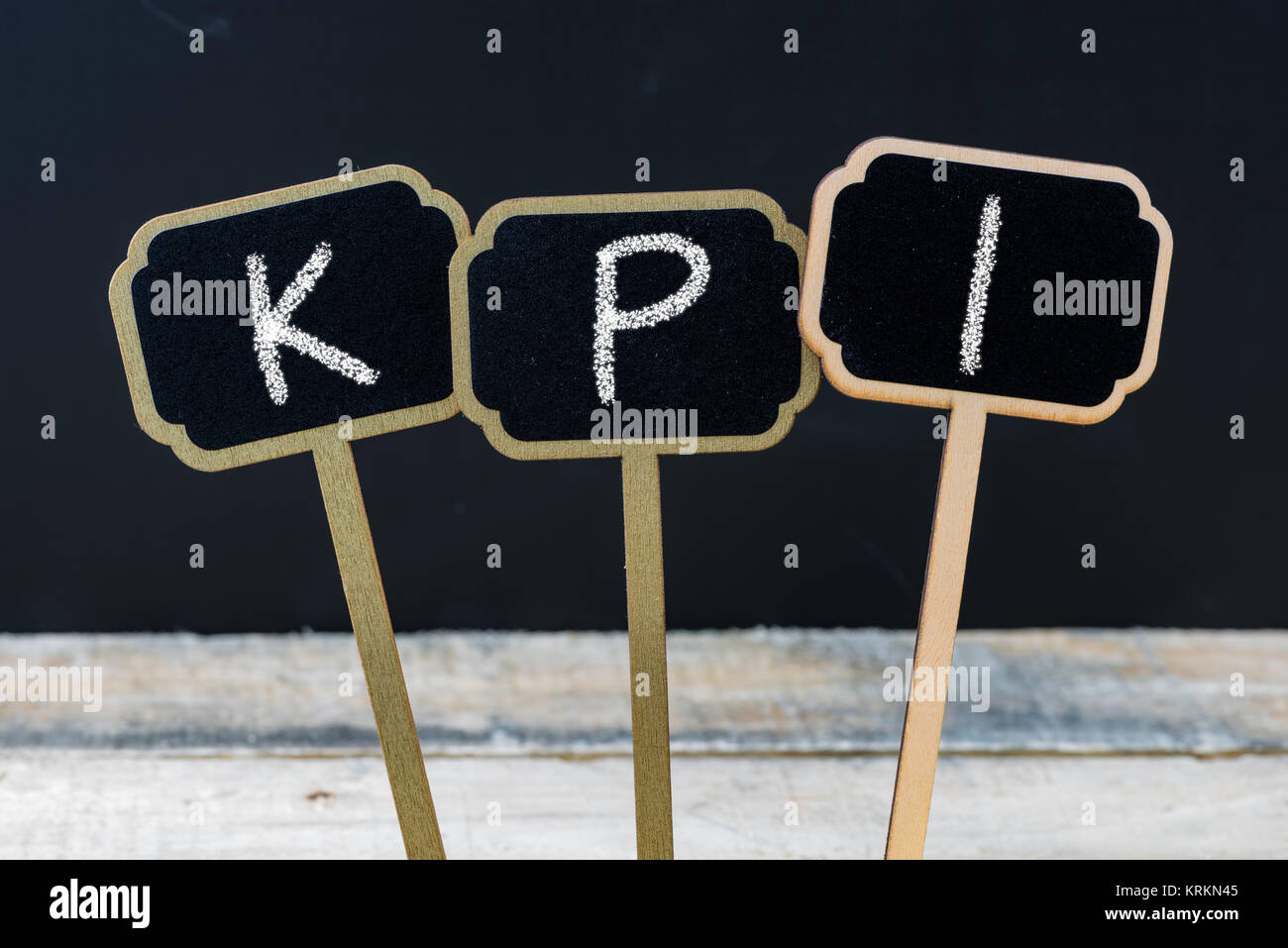 Acronimo di Business KPI come indicatore chiave delle prestazioni Foto Stock