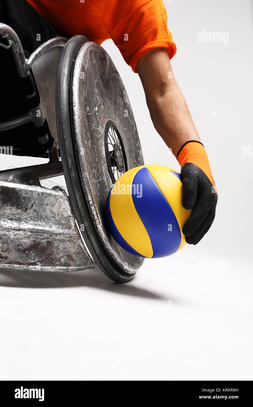 Disabilità. lo sport per i disabili Foto Stock