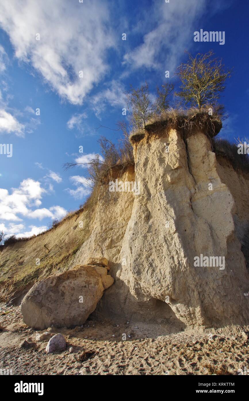 Cliff in boltenhagen,district redewisch,mecklenburg-west Foto Stock