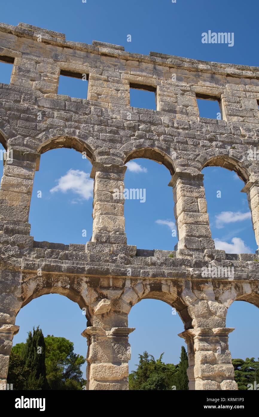 Anfiteatro romano di Pola Foto Stock