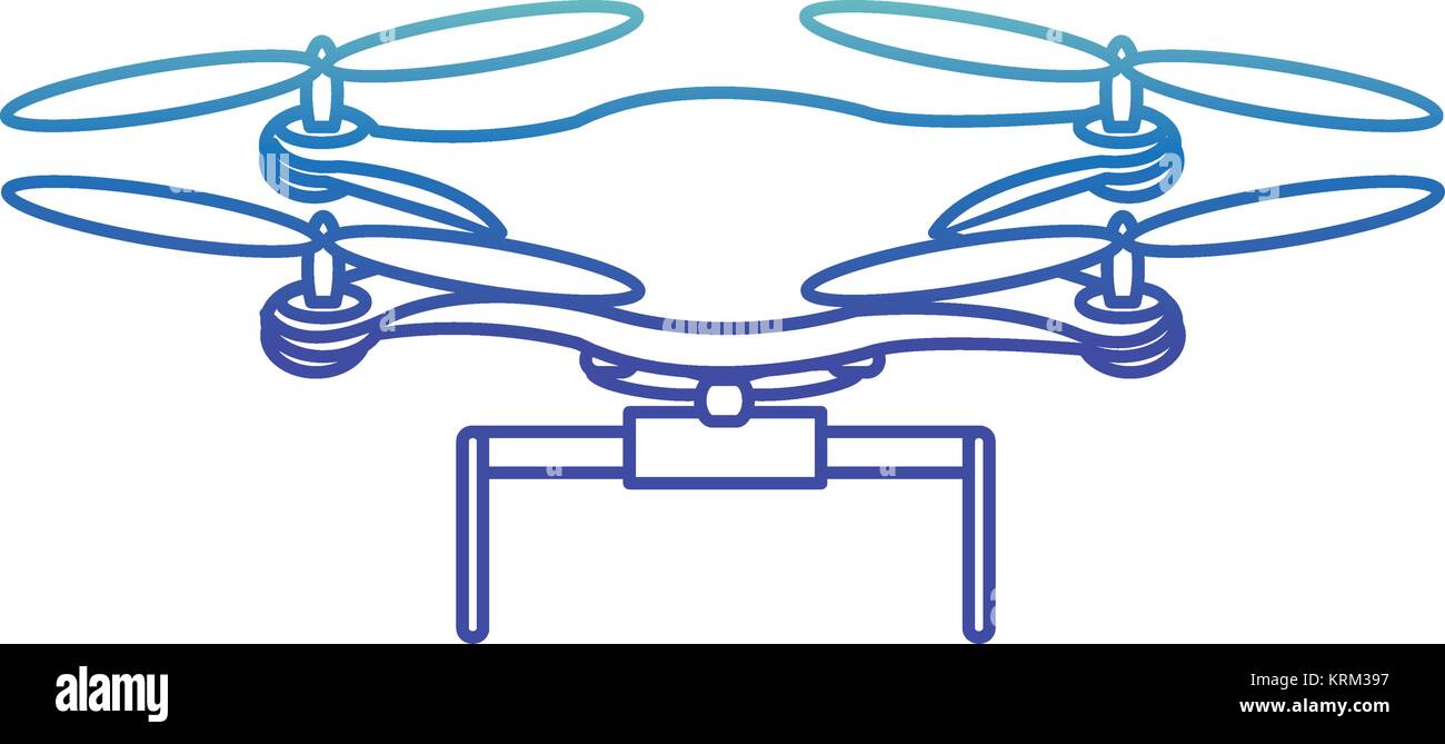 Isolate il design drone Illustrazione Vettoriale