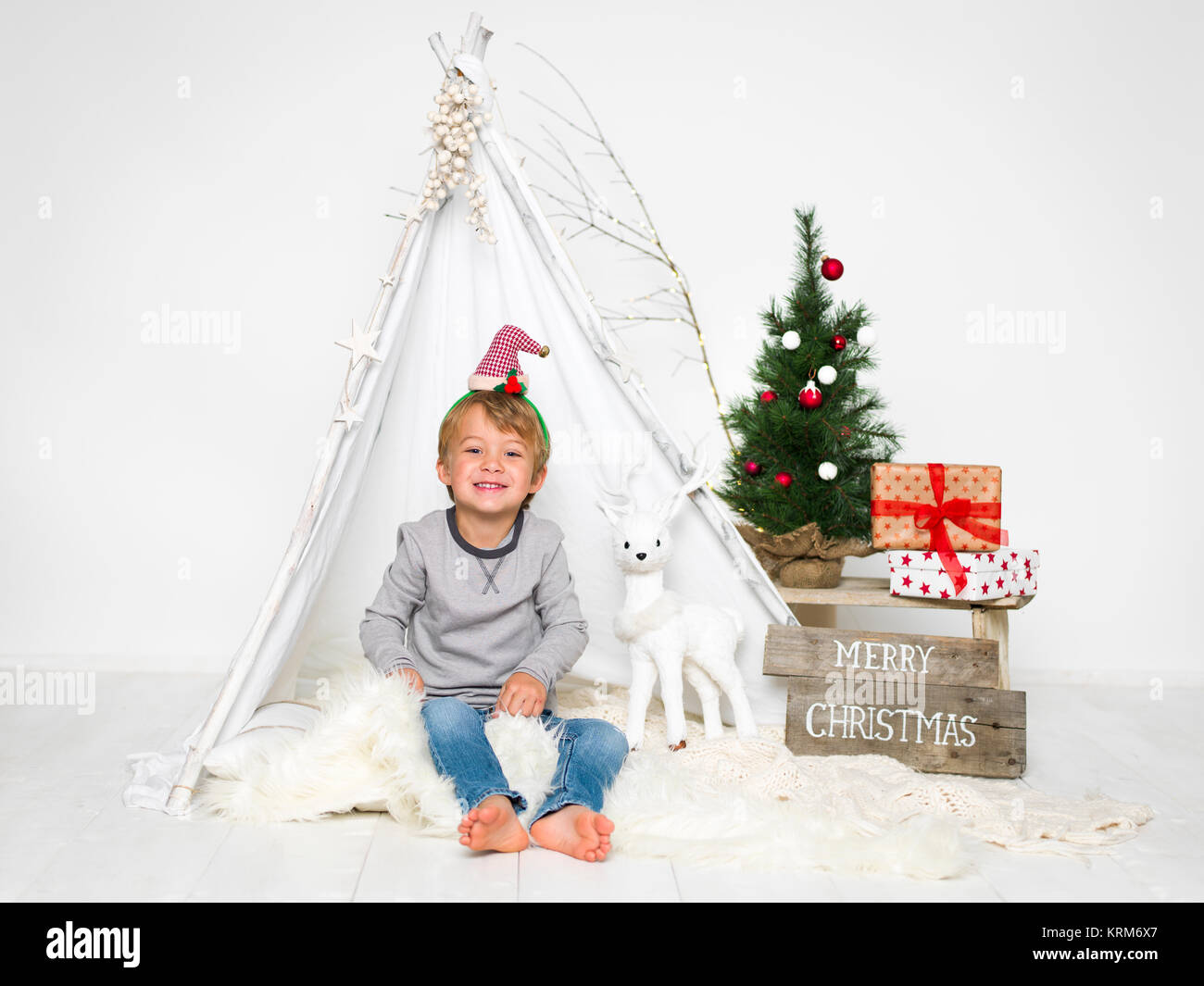 Bub natale studio Foto Stock