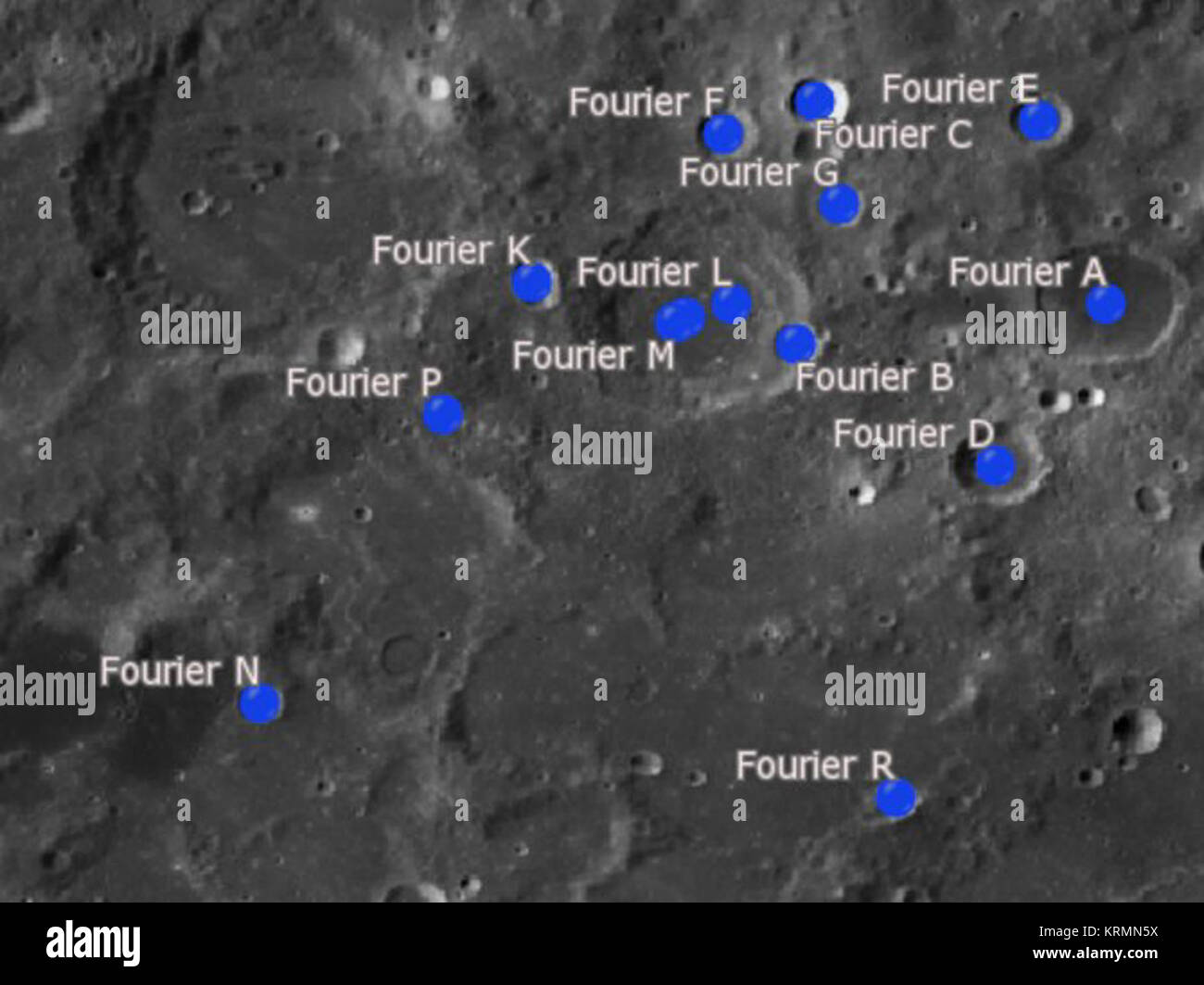 FourierCraterSAT Foto Stock