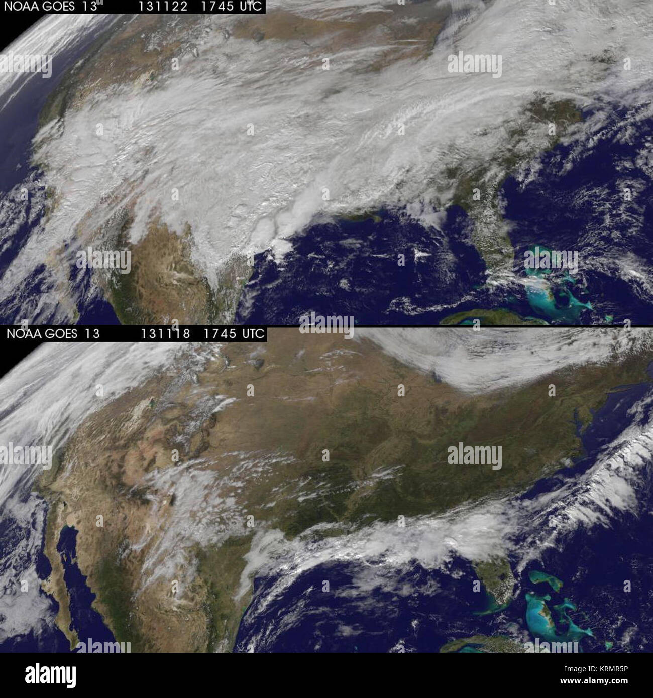 Stati Uniti La copertura nuvolosa di Cinque Giorni (flip-flop 10999376224) Foto Stock