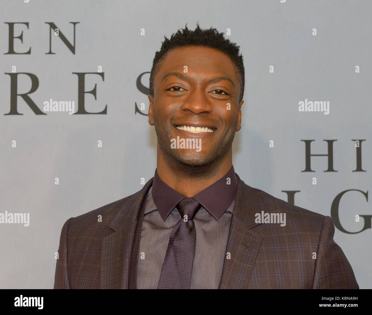 Attore americano Aldis Hodge ha arriva sul tappeto rosso per la celebrazione globale del film 'nascosto figure" presso il Teatro SVA, Sabato, Dicembre 10, 2016 a New York. Il film è basato sul libro dello stesso titolo, Margot Lee Shetterly, e ripercorre la vita di Katherine Johnson, Dorothy Vaughan e Maria Jackson -- afro-americano di donne che lavorano presso la NASA come "computer umano", che sono di fondamentale importanza per il successo di John Glenn amicizia 7 missione nel 1962. Photo credit: (NASA/Bill Ingalls) 22nascosto figure22 Film celebrazione (NHQ201612100010) Foto Stock