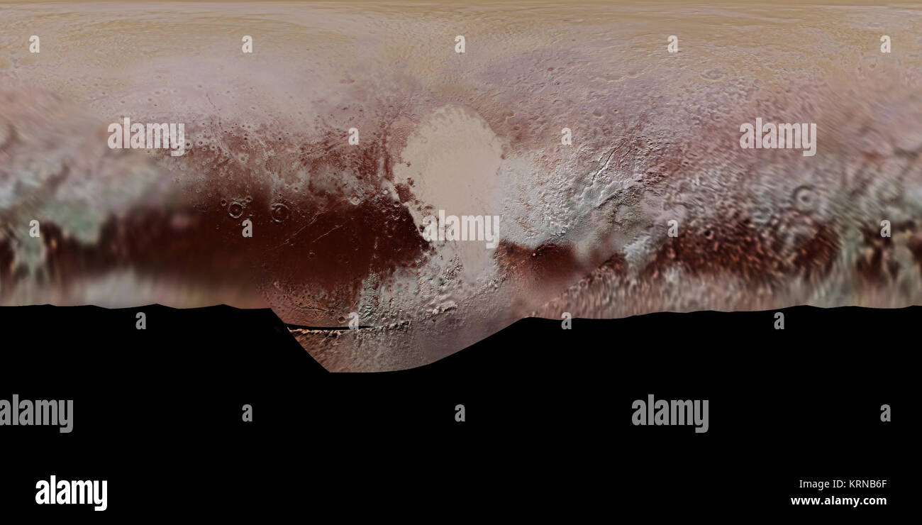 PIA11707 - Plutone mappa a colori Foto Stock