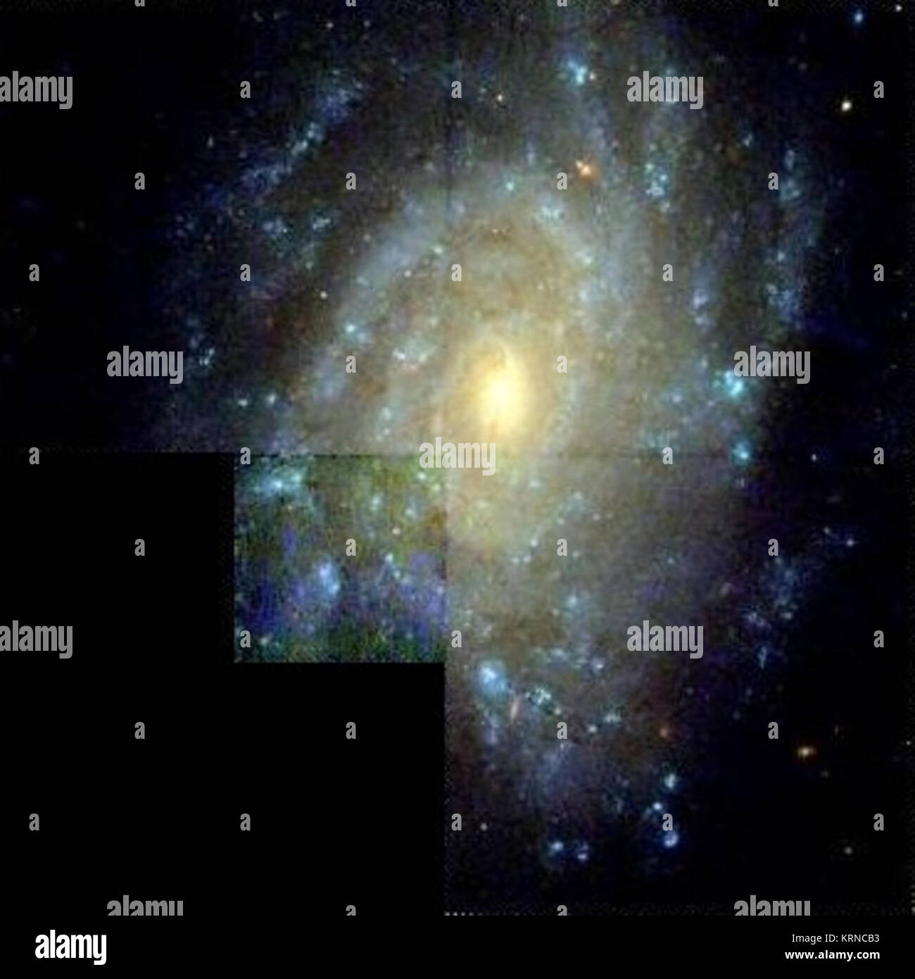 NGC 5300 Esclusione colore 09042 hst mi5 WFPC2 f814w f606w f450w wf sci Foto Stock