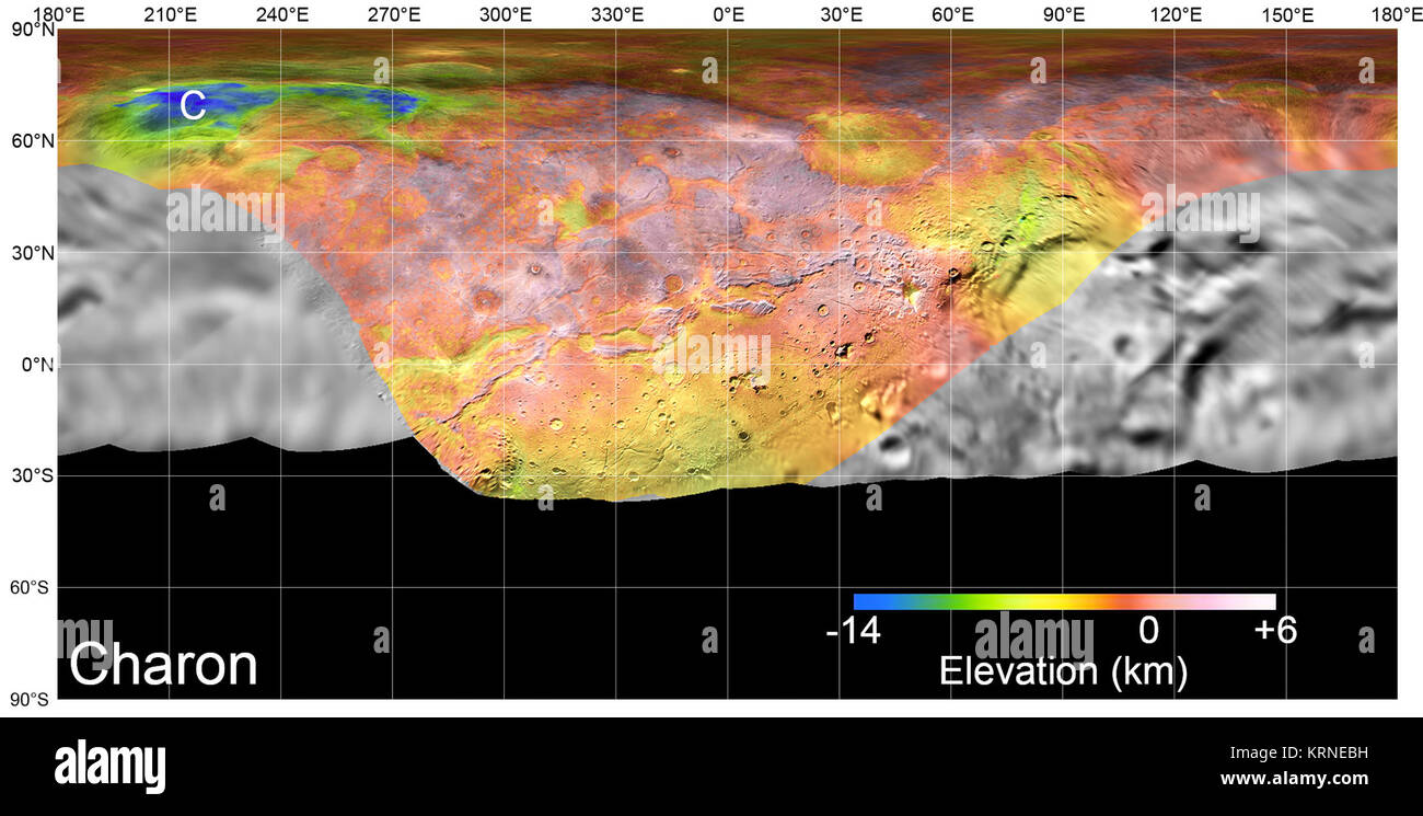 Caronte Basemap griglia di DEM Foto Stock