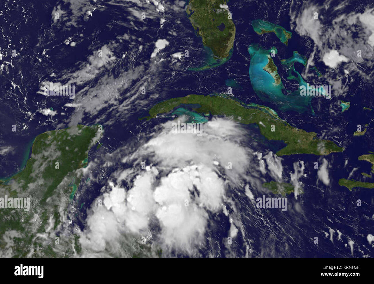 Harvey 2017-08-21 1230Z Foto Stock