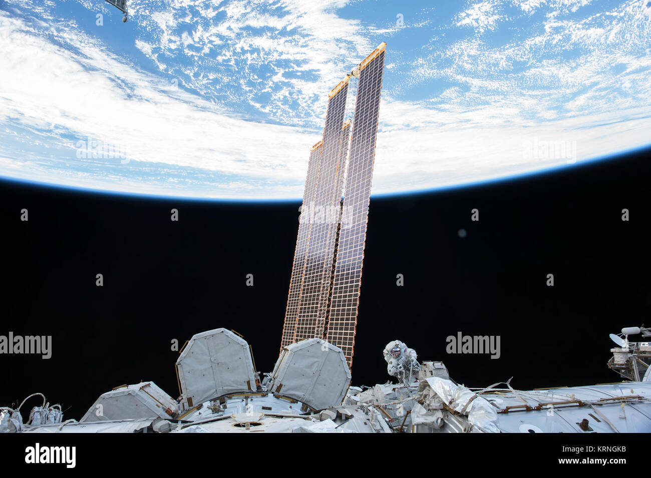 ISS-53 EVA-1 (a) Randy Bresnik Foto Stock