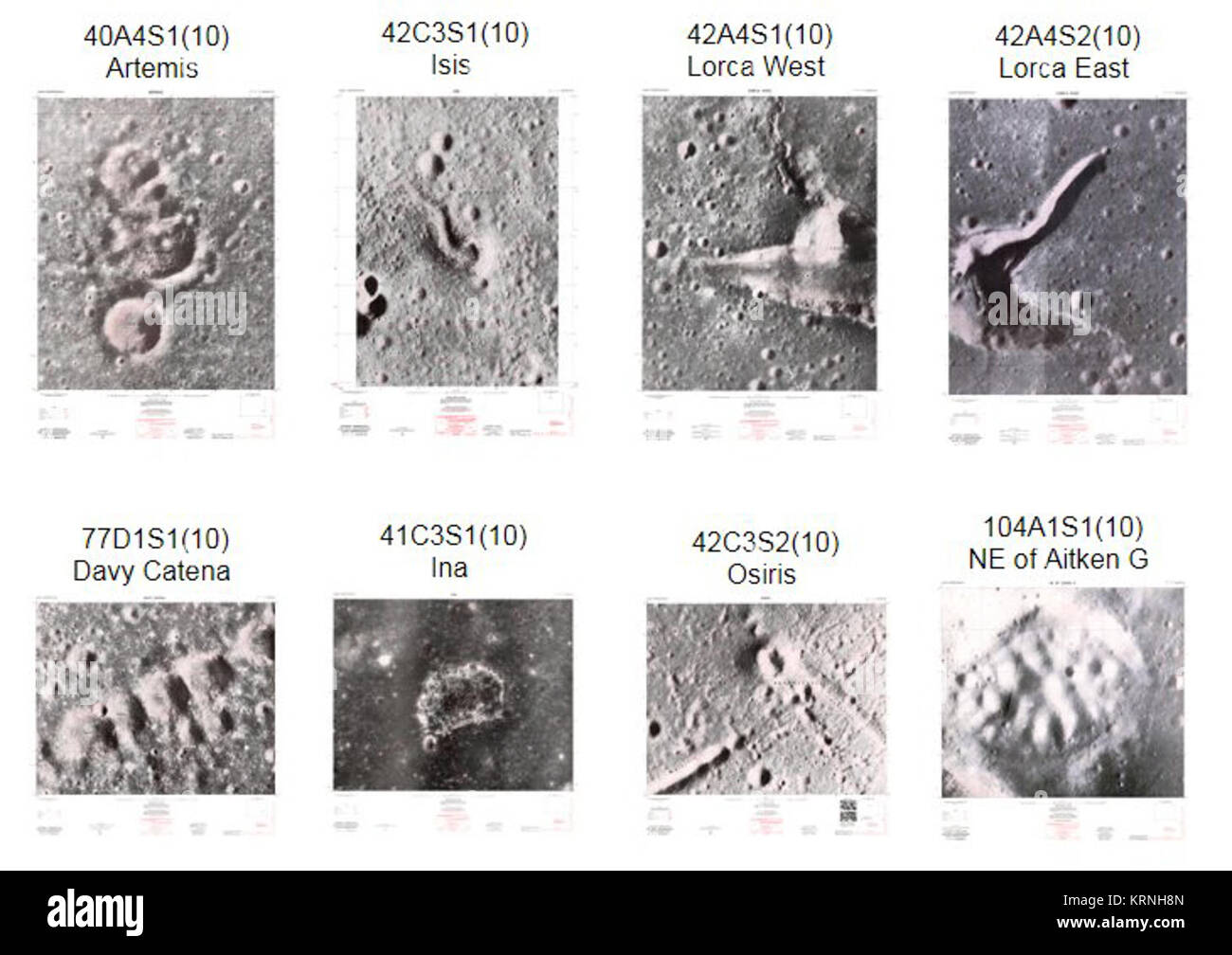 Lunar Topophotomap 1-10000 Foto Stock