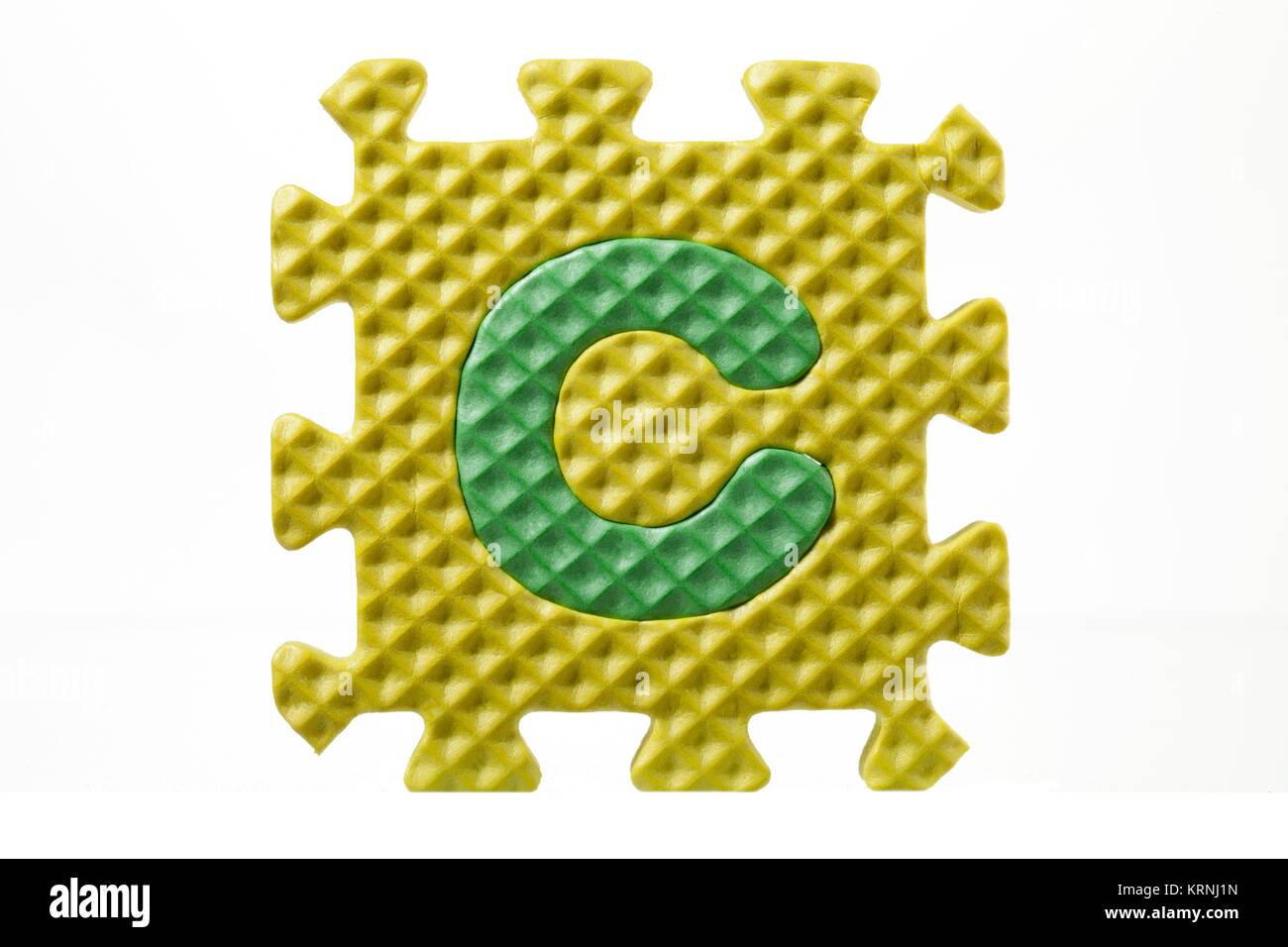 Puzzle di gomma con la lettera c Foto Stock