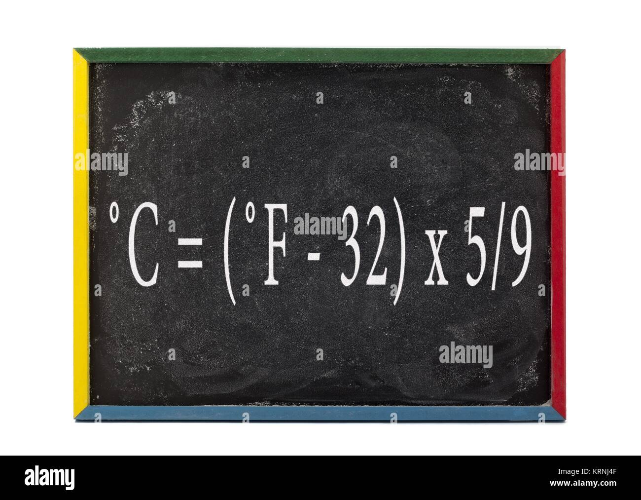 Formula scientifica scritto sulla scheda di ardesia Foto Stock