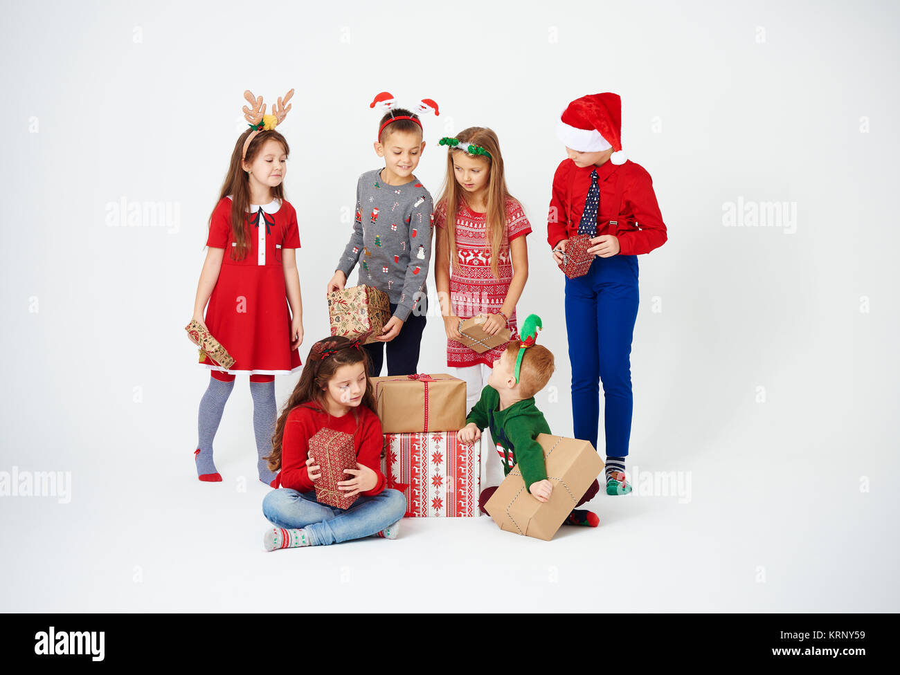 Regali di Natale per bambini Foto Stock