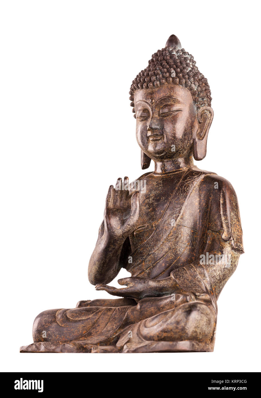 Il Buddha dando lezioni. Foto Stock