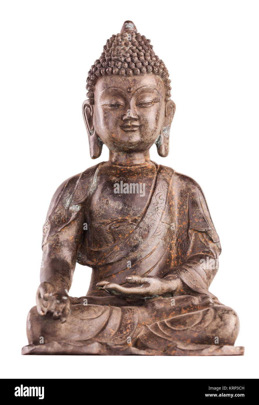 Buddha Shakyamuni è figura in varada mudra. Foto Stock