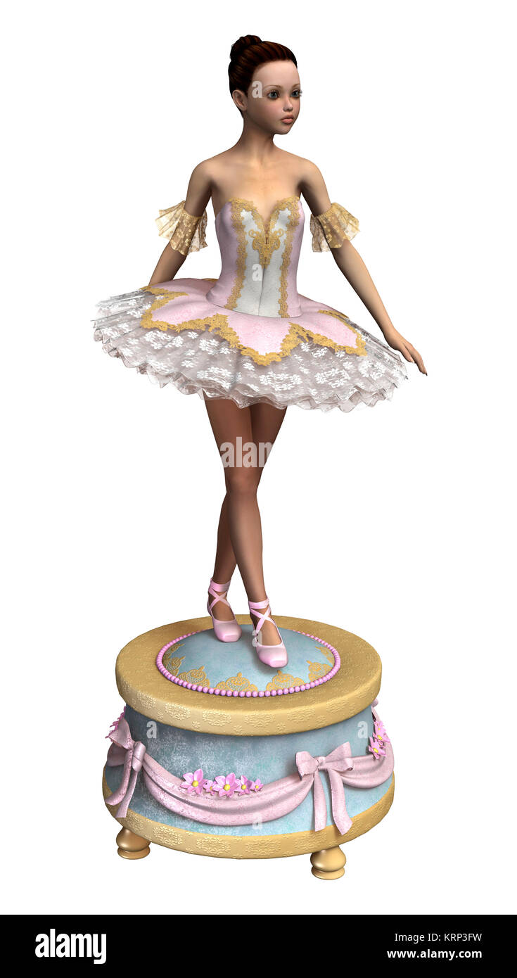 3D Rendering Ballerina Foto Stock