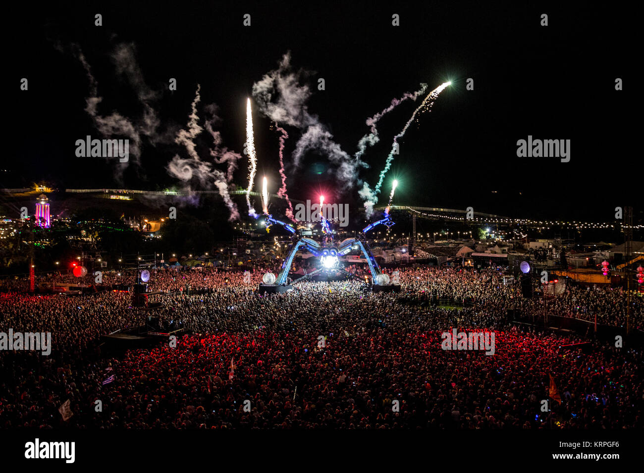 Glastonbury Festival 2017. Credito di immagine: Charlie Raven Foto Stock