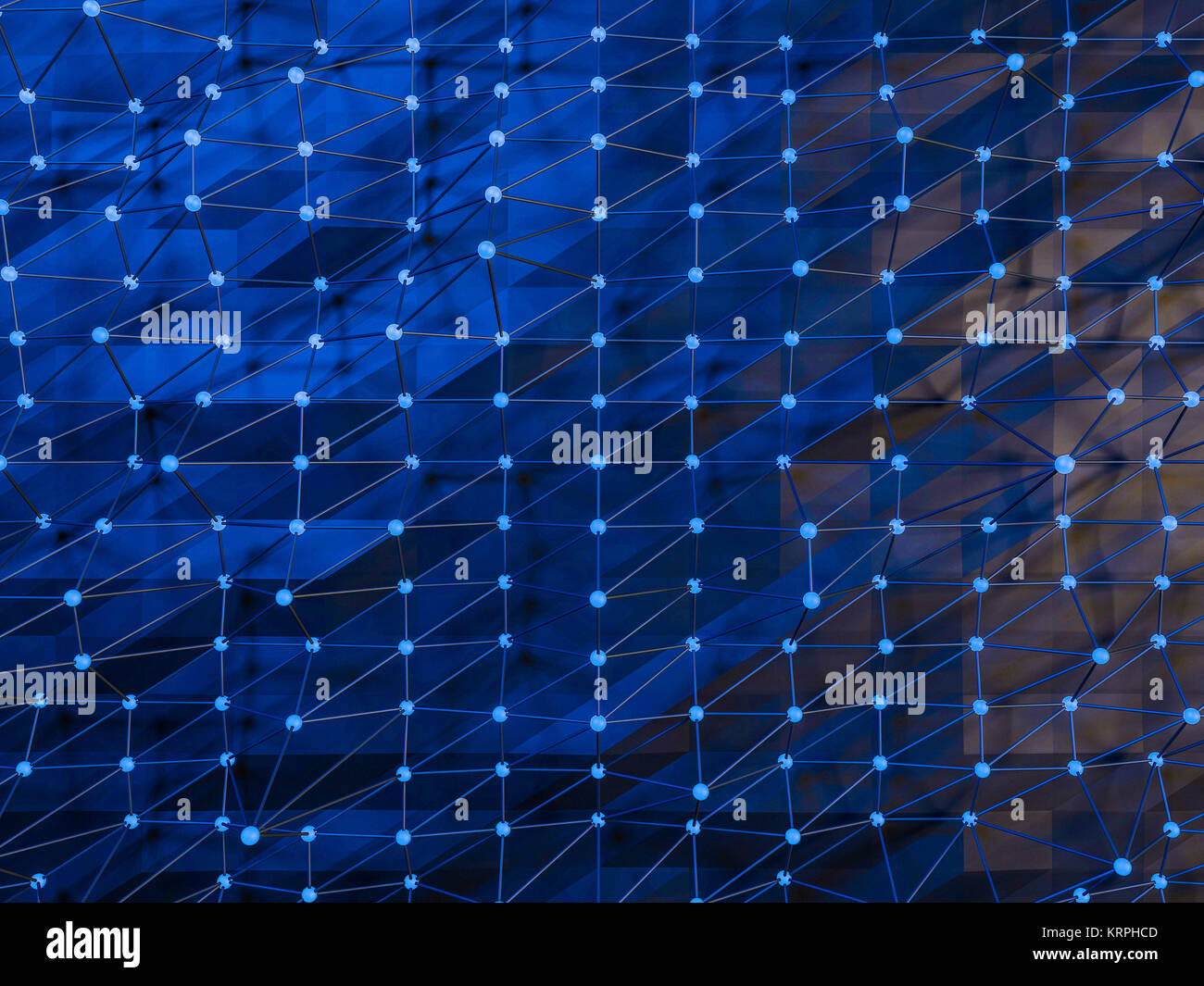 Cubo sfondo astratto. Il rendering 3D Foto Stock