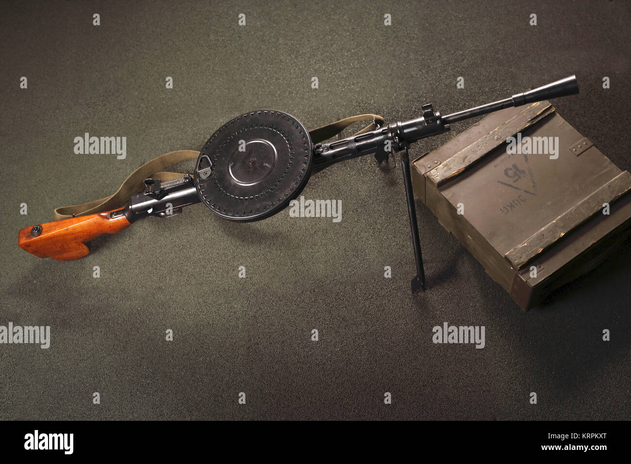 RÄ™czny karabin maszynowy DP Foto Stock