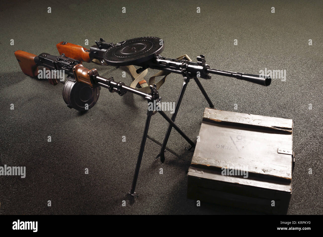Ręczny karabin maszynowy DP Foto Stock