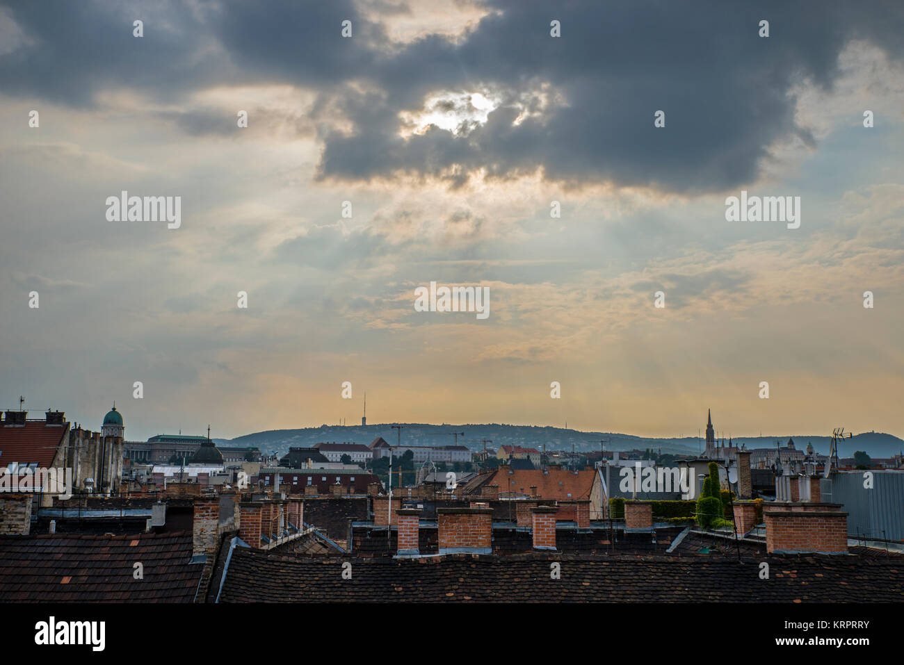 Skyline di Budapest, Ungheria Foto Stock
