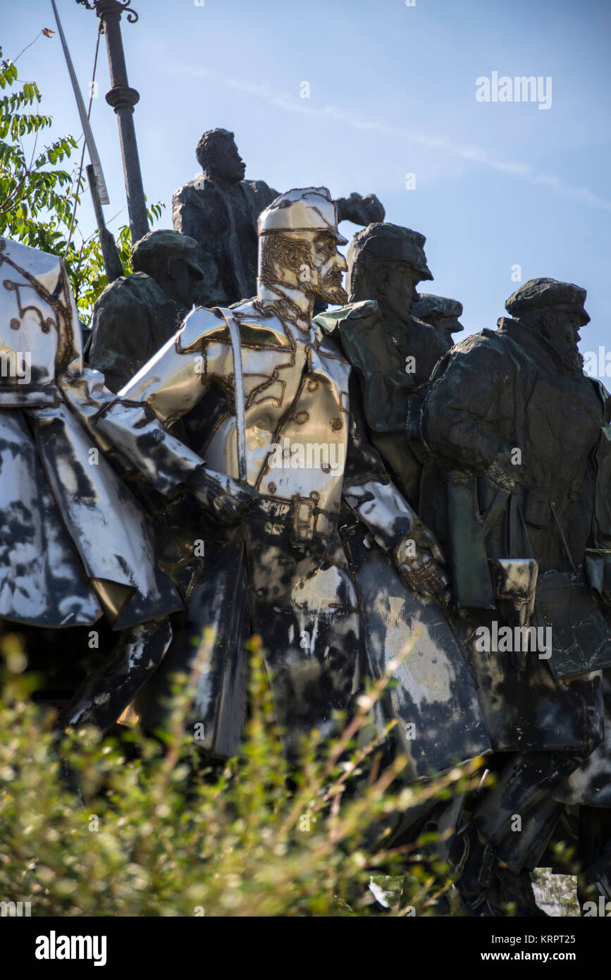 Bela Kun memorial, Memento Park, Budapest Foto Stock
