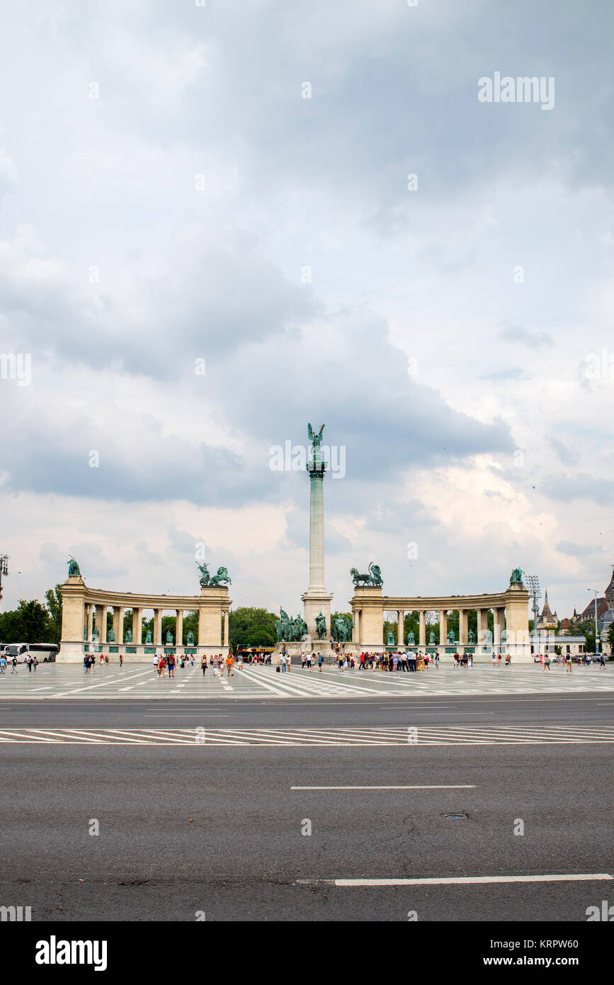 Hosok tere square, Budapest Foto Stock