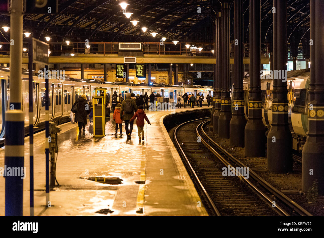 La stazione di Brighton, Inghilterra Foto Stock