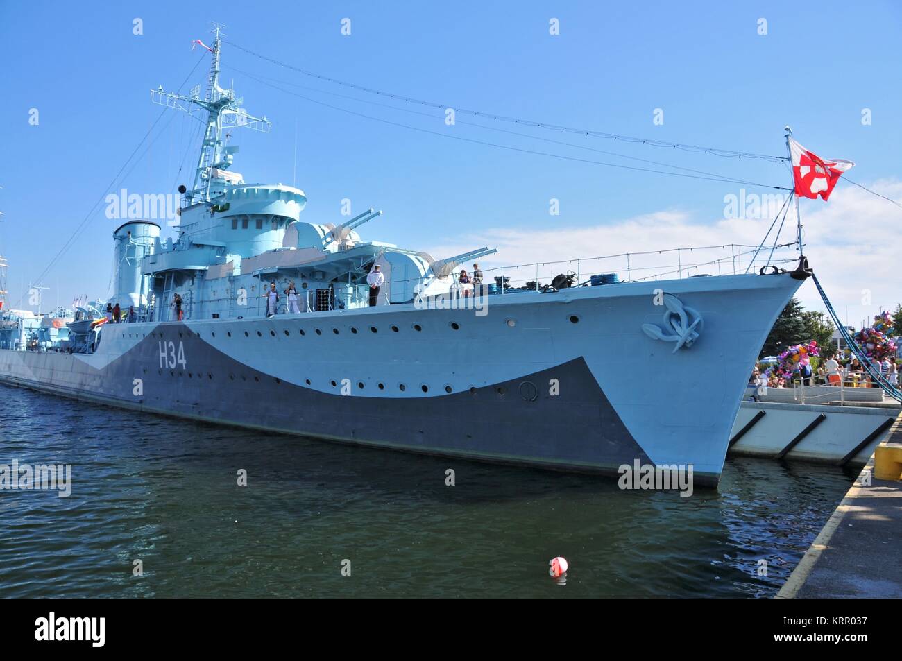 Le ORP Blyskawica Museum a Gdynia, città nel voivodato di Pomerania, Polonia Foto Stock