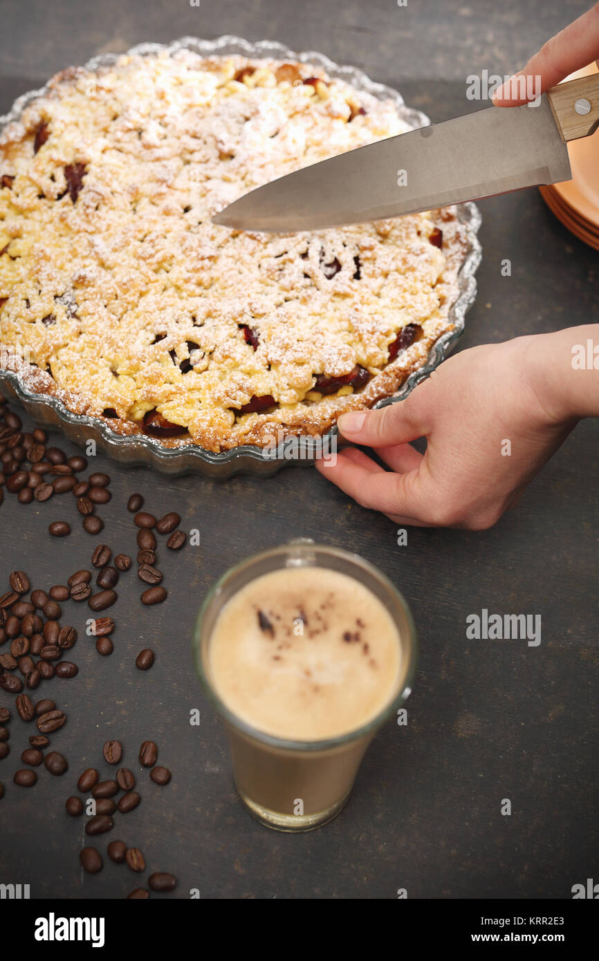 Caffè e torte fatte in casa. Foto Stock