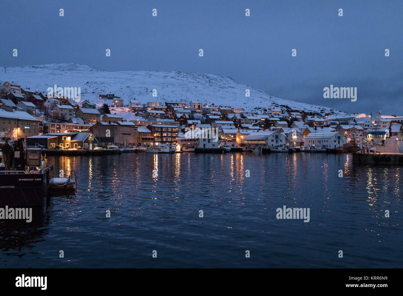 Honningsvag, Norvegia Foto Stock