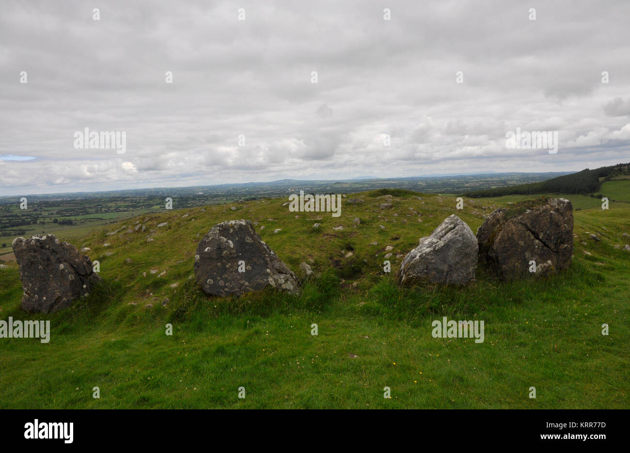 Cairns a Loughcrew County Meath, Irlanda Foto Stock