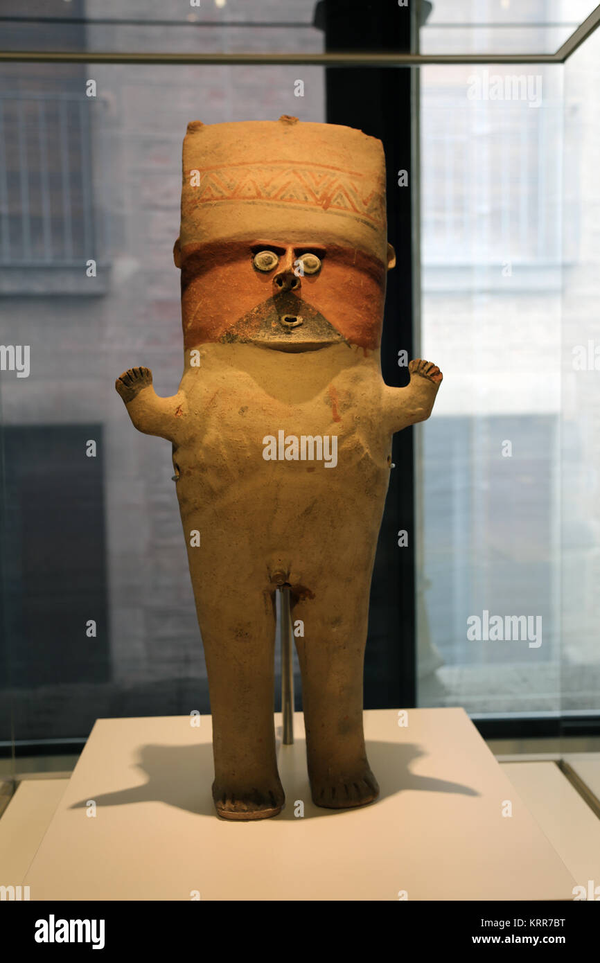 Cuchimilco. Figura maschile. Chancay. Il Perù. 1000-1450 DC. Museo delle Culture del Mondo. Spagna Foto Stock