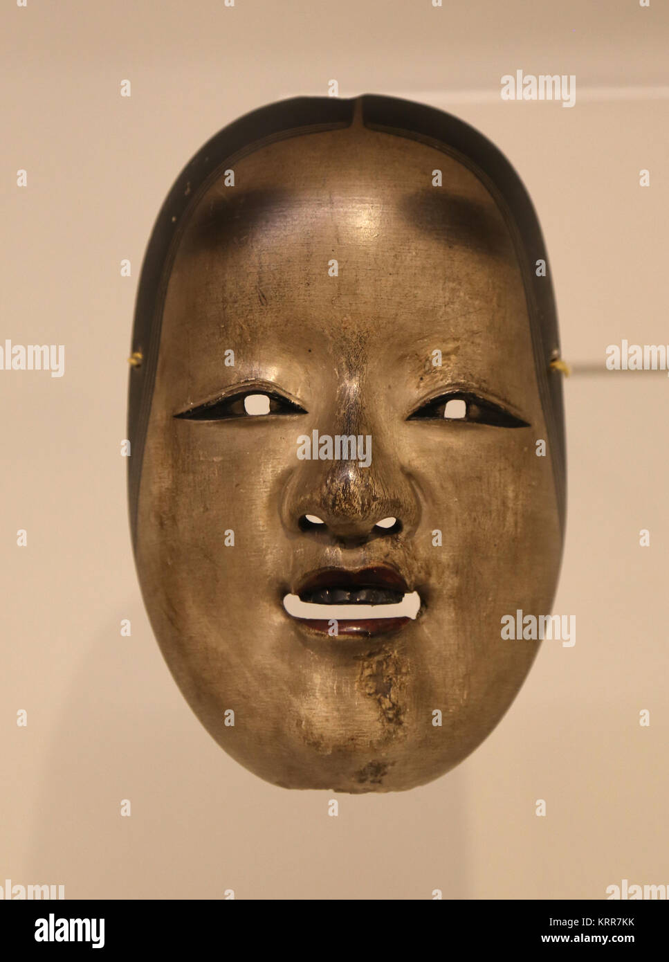 Nessuna maschera di teatro (Ko-omote). Il Giappone. Xvii - XVIII secolo. Museo delle Culture del Mondo. Spagna Foto Stock