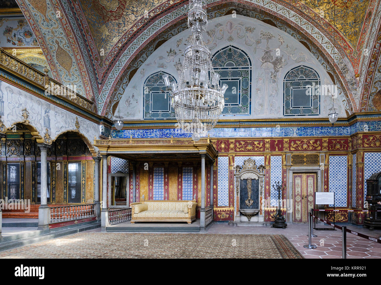 Il Palazzo di Topkapi Harem Salone Imperiale Foto Stock